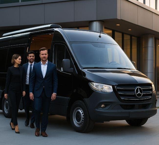 Luxury van corporate transportation