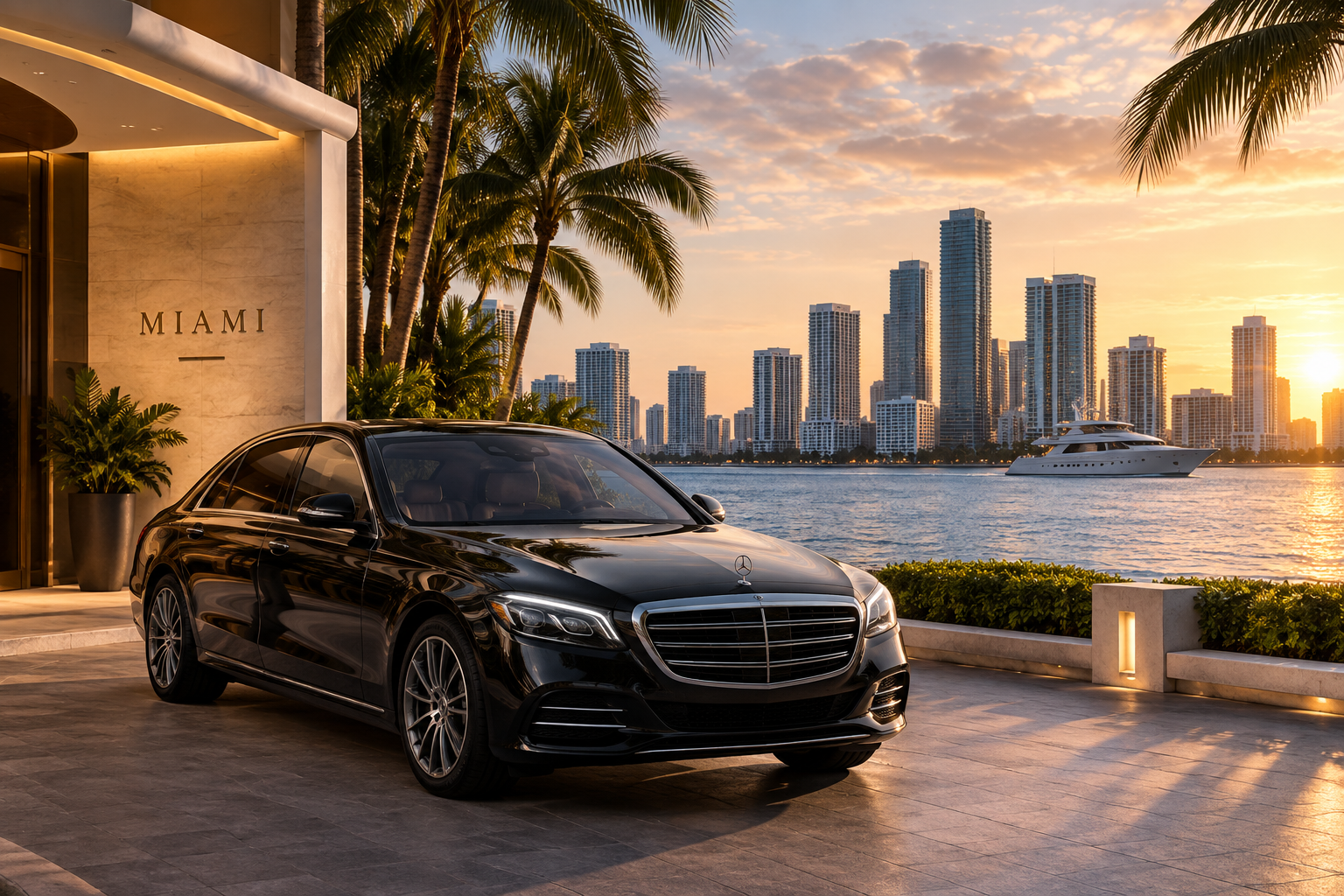 Luxury chauffeured transportation in Miami